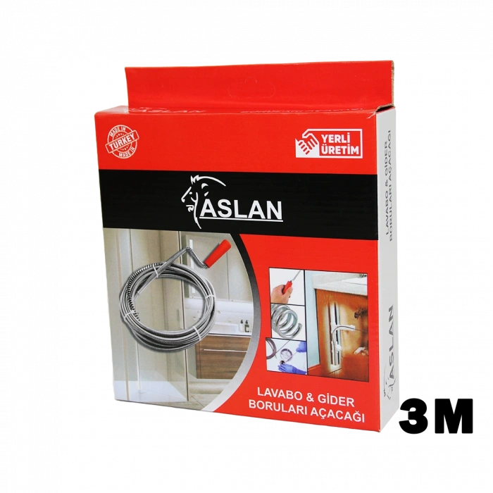 3MT X 6MM SUSTA SPRAL LAVABO - GİDER AÇAR (4940)