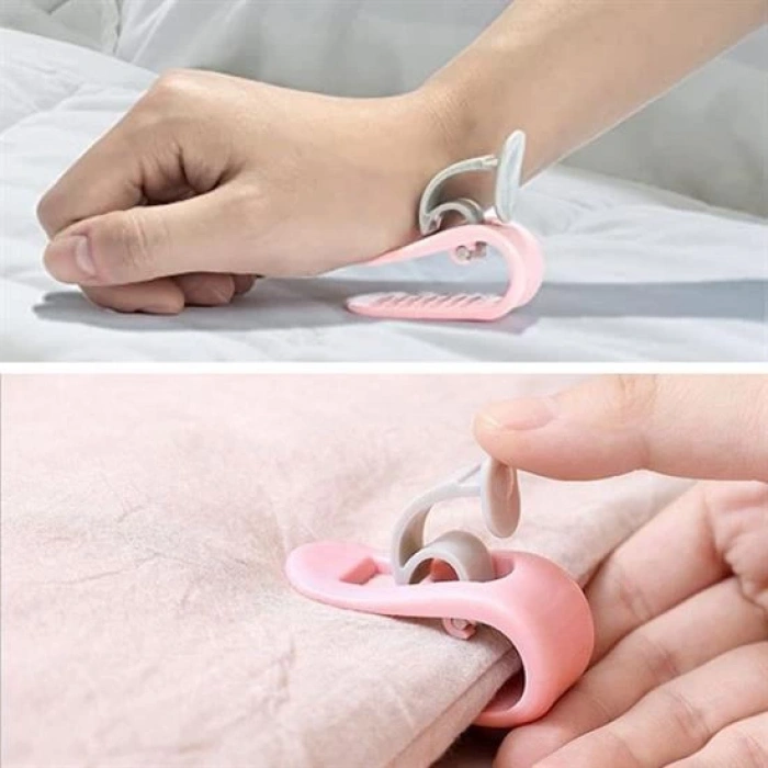 4 Adet İğnesiz Yorgan Çarşaf Ve Perde Tutucu Sabitleyici Kaydırmaz Örtü Düzenleyici Klips (4940)