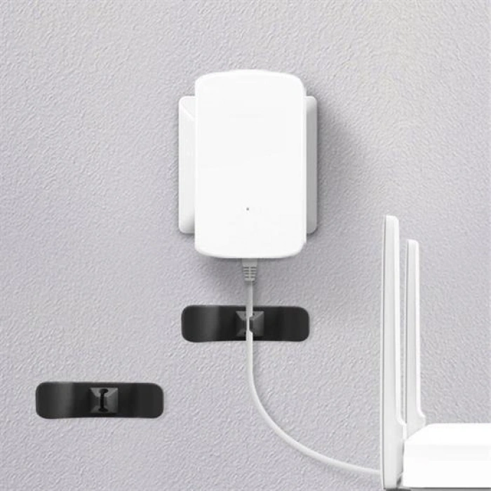 6'lı Pratik Kablo Toparlayıcı Yapışkanlı Klips Mutfak Air Fryer Kettle Kahve Tost Makinası (4940)