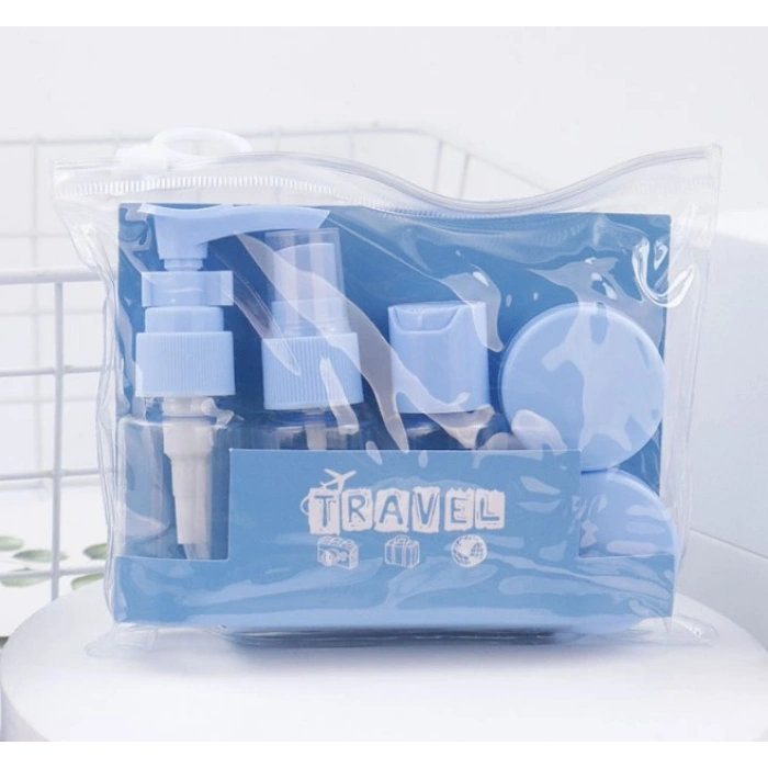 6 Parça Renkli Kapaklı Seyahat İçin Boş Şişe Seti (4940)