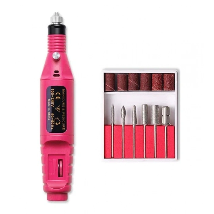 6 Uçlu Elektrikli Manikür Pedikür Seti ( 2000-300RPM HIZ ) (4940)