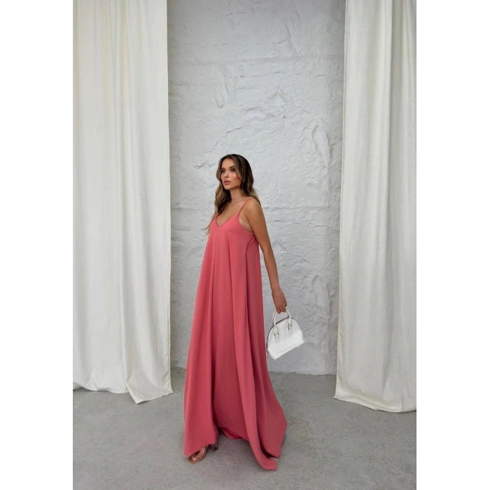 Aerobin uzun elbise pembe pt