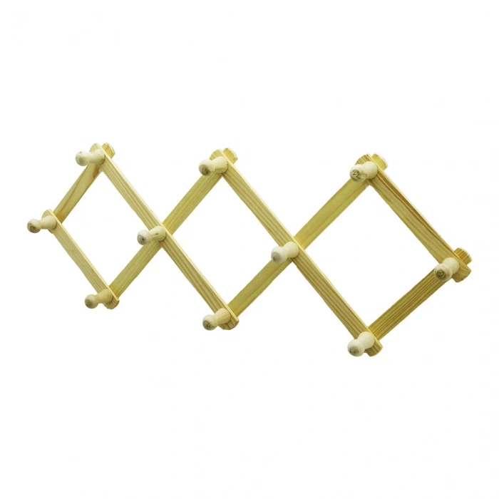 AHŞAP - EKO   10 KOLLU  AKORDİYON DUVAR ASKISI (4940)