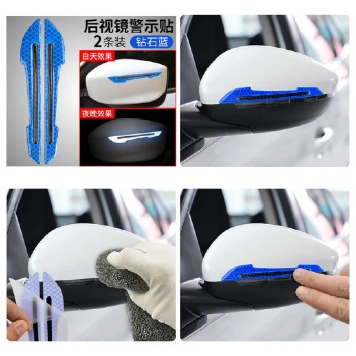 Araba Ayna Çarpma Koruyucu Renkli Reflektif Şerit (4940)