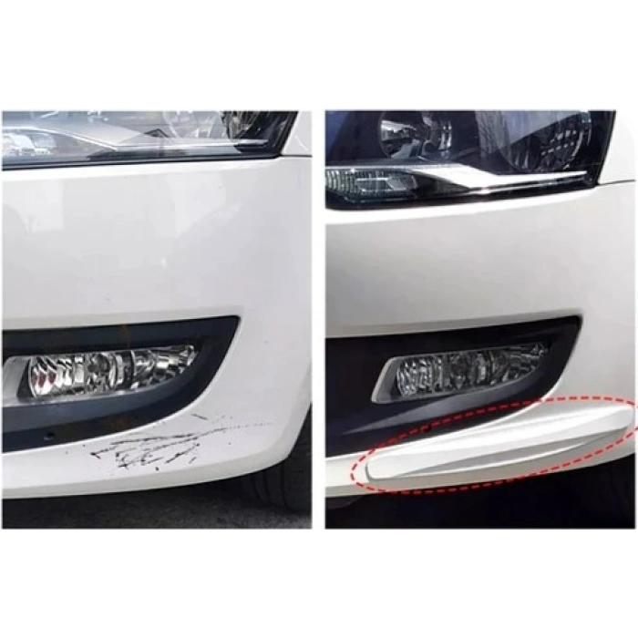 Araba Tampon Koruyucu Karbon Desenli Siyah Beyaz (4940)