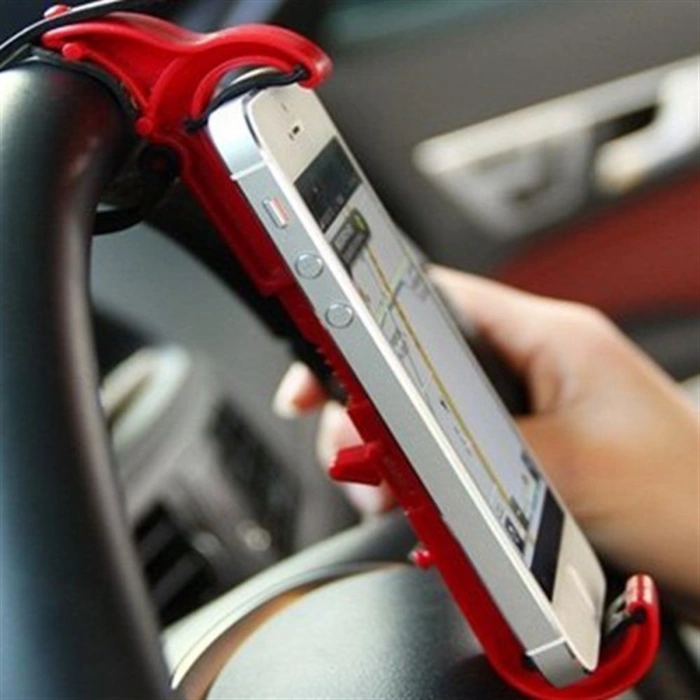 Araç içi Direksiyon Arası Pratik Telefon Navigasyon Tutucu Alet (4940)