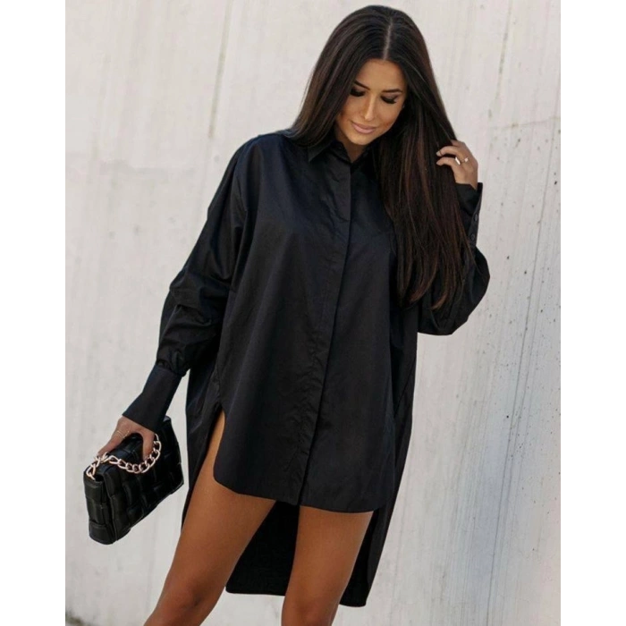 Arkası Uzun Kesim, Terikoton Kumaş Gömlek.