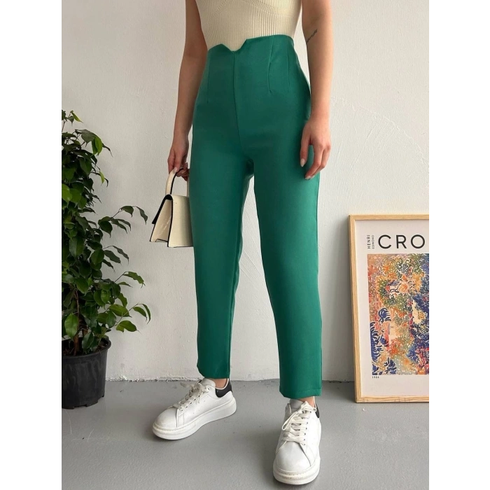 Atlas fletolu pantolon petrol yeşili
