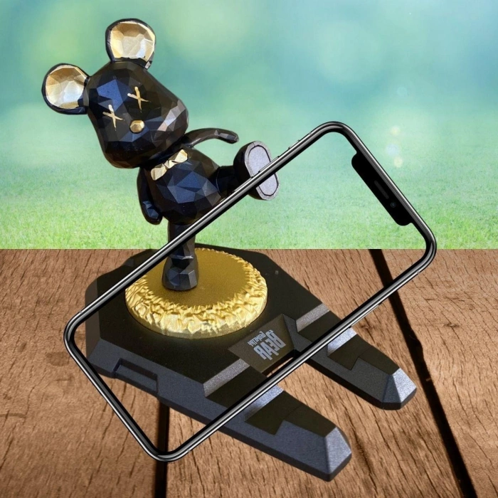 Ayıcıklı Telefon ve Tablet Standı Masa Üstü Telefon ve Tablet Tutucu Aparatı (4940)