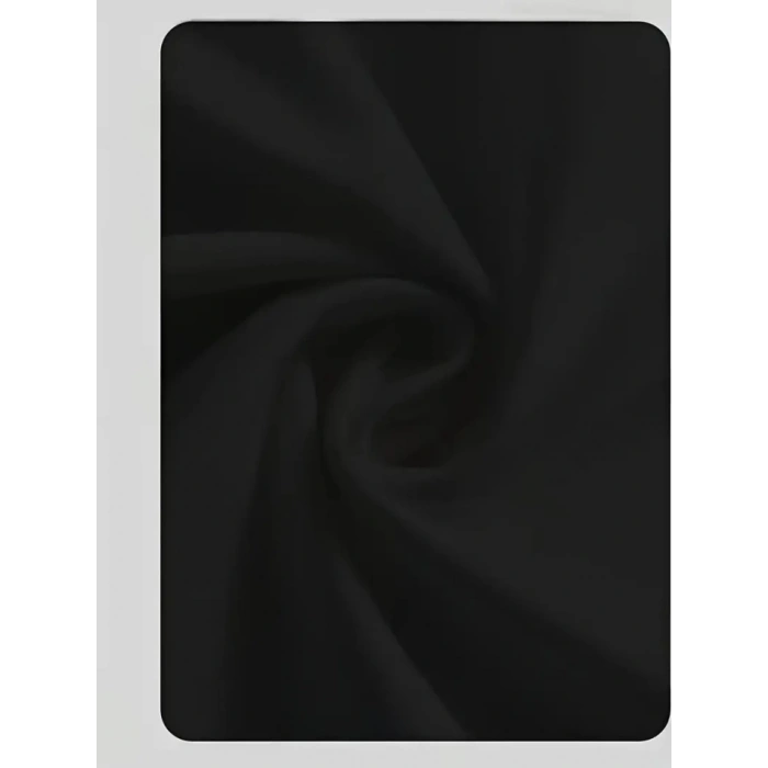 Baskılı Oversize Bisiklet Yaka T-shirt - Siyah