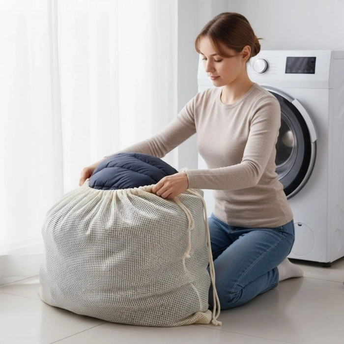 Battal Boy 120x150 cm Mont ve perde Yıkama Filesi–Extra Büyük, Dayanıklı, Nefes Alabilir Çamaşır Koruma Torbası (4940)