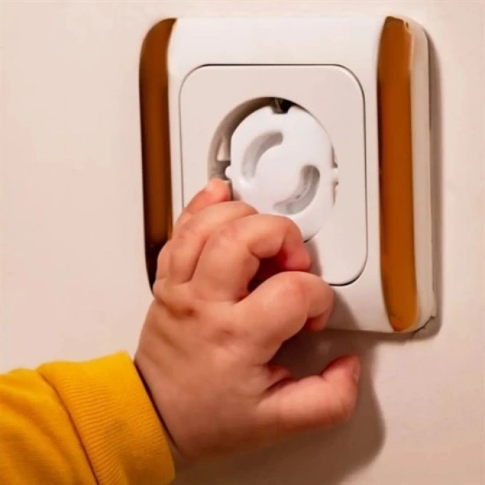 Bebek Çocuk Priz Koruma Kapağı (6 Adet) Çocuk Güvenliği, Priz Muhafazası, Priz Kapatıcı (4940)