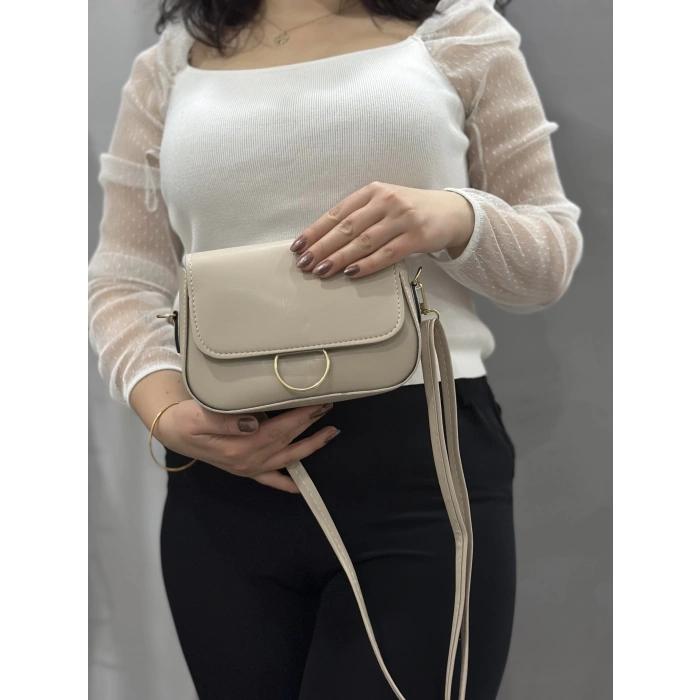 Bej cilt mossi çanta