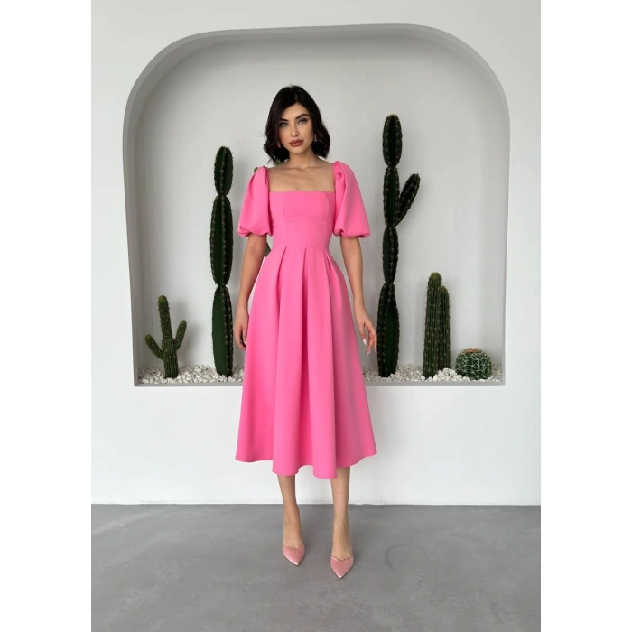 Benjamin Çan Etekli Midi Boy Elbise