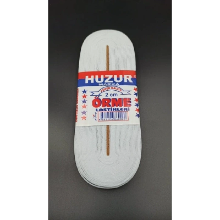 BEYAZ - 2CM PAÇA LASTİK YASSI GENİŞ 10MT (4940)