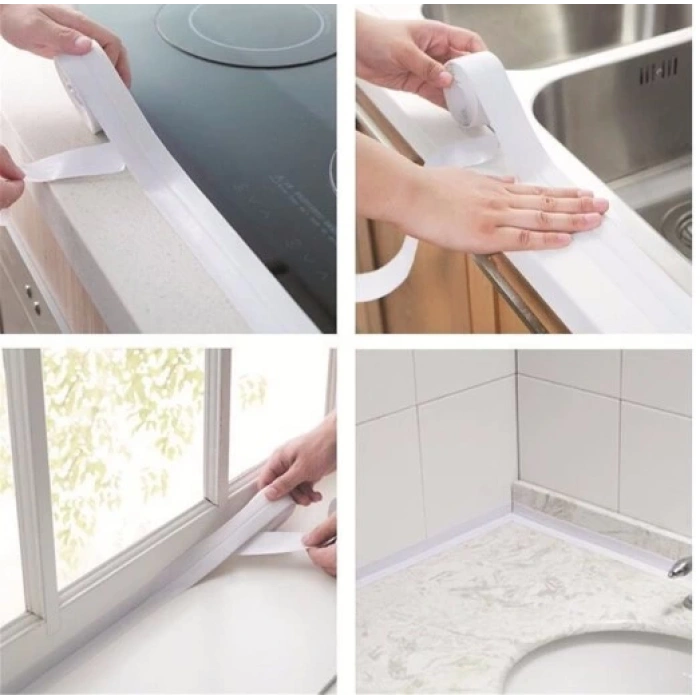 BEYAZ Su Sızdırmaz Lavabo Kenar Bandı (3.2m) (4940)