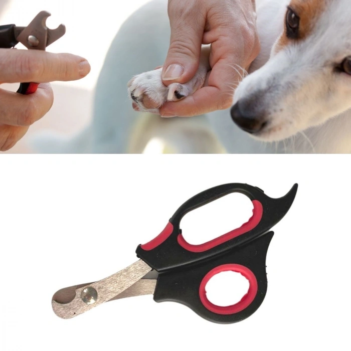 Büyük Irk Köpek Kedi Çelik Uçlu Evcil Hayvan Tırnak Makası Pati Bakım Aleti Ergonomik Kaymaz (4940)