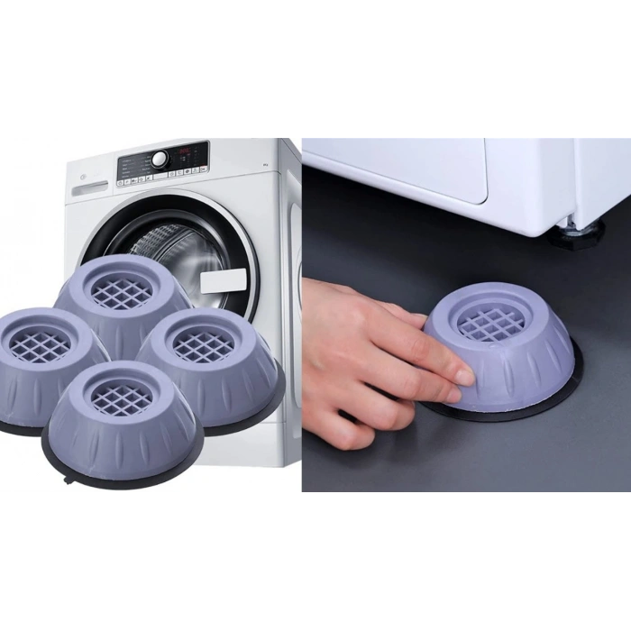 Çamaşır Makinesi Titreşim Önleyici Kaydırmaz Vantuzlu Stoper Set (4940)