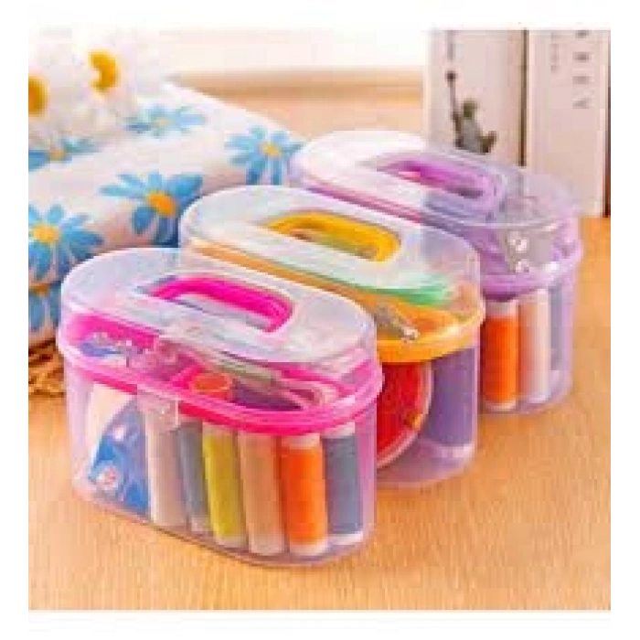 ÇANTALI DİKİŞ ÇEYİZ SETİ İPLİK - İĞNE - MAKAS- MEZURA (4940)