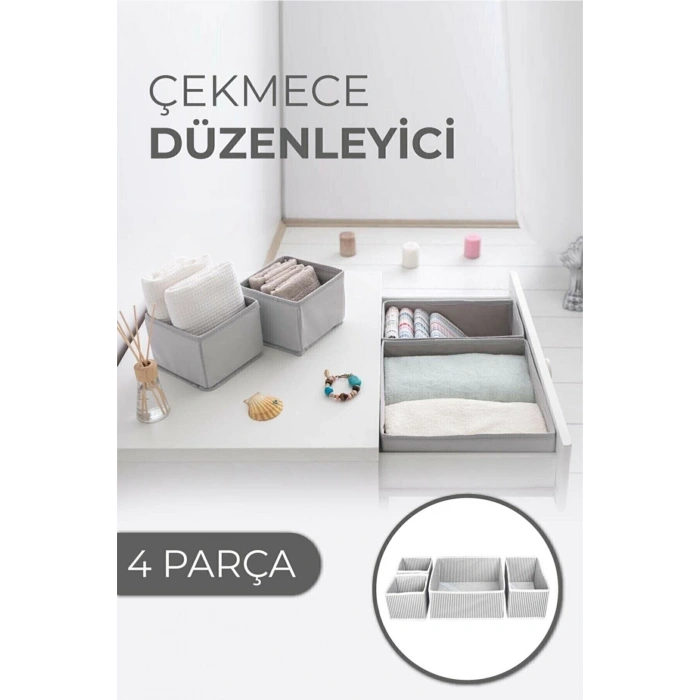 Çekmece Düzenleme Kutu Seti Organizer 4lü Set (4940)