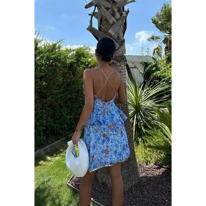 Cheryl Gold Pul Detaylı Elbise 2475-08