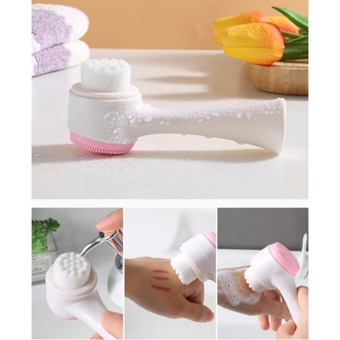 Çift Taraflı 3D Yumuşak Yüz Bakım Fırçası (4940)