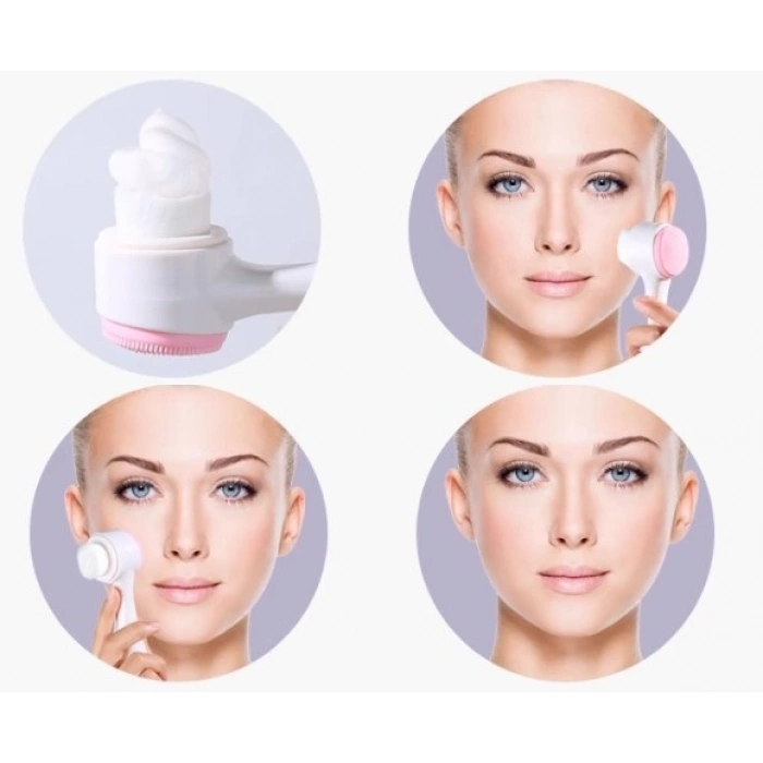 Çift Taraflı 3D Yumuşak Yüz Bakım Fırçası (4940)