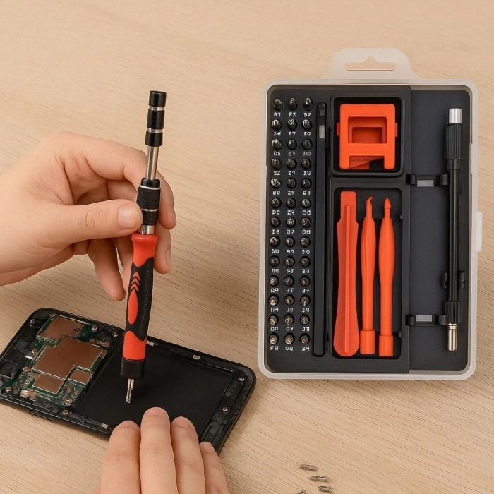 Çok Fonksiyonlu Manyetik Uçlu 52'si 1 Arada 42 Uçlu Saatçi Tornavida Seti (4940)