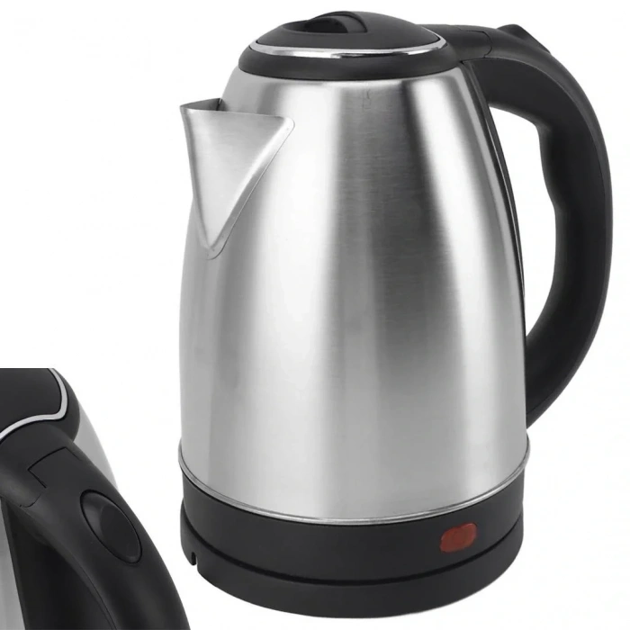 Crown CRW-7102 1500W 1.8 Litre Lüks Çelik Su Isıtıcı Kettle İnox (4940)
