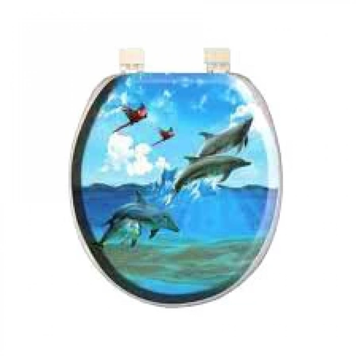 DESENLİ YUMUŞAK KLOZET KAPAK BÜYÜK PUF 42x41cm (4940)