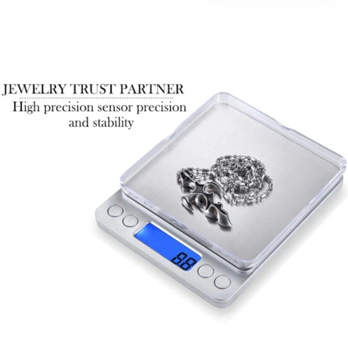 Dijital Hassas Mutfak Terazisi Hassas Tartı 2000 Gr./0.1 Gr. Hassasiyet (4940)