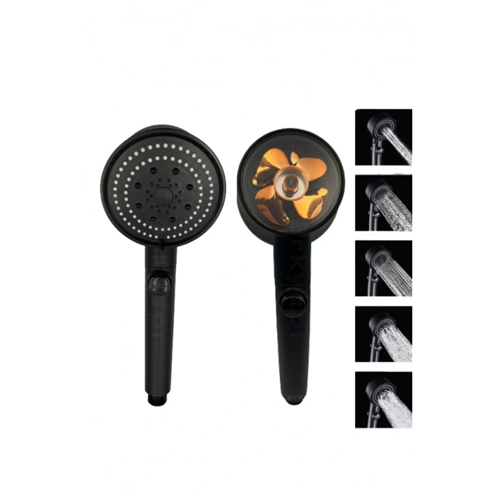 Duş Başlığı Pervaneli Serinletici Tasarım 5 Modlu (4940)