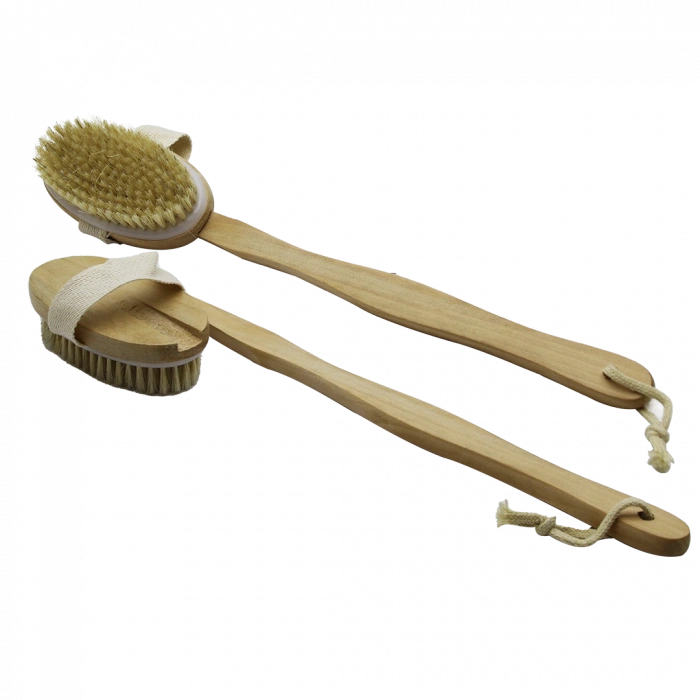 ELE GEÇMELİ - SAPLI AHŞAP SIRT KESESİ DUŞ FIRÇASI LİFİ (4940)