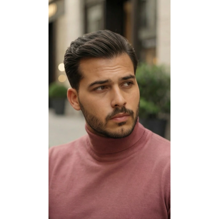 Erkek Boğazlı Yaka Uzun Kollu Triko