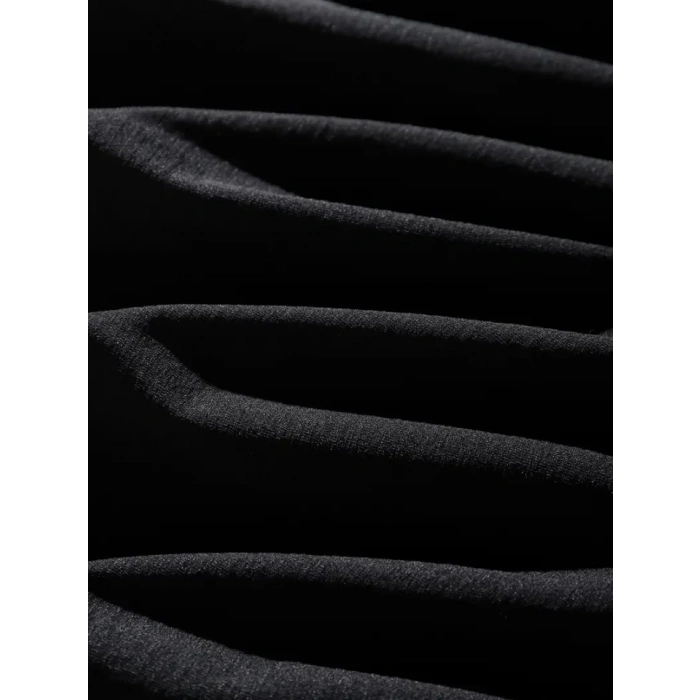 Erkek Dağ Grafikli Tişört, Yaz Için Büyük Beden Rahat T-shirt - Siyah