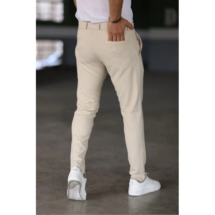 Erkek Düz Kesim Bilek Boy Kumaş Pantolon