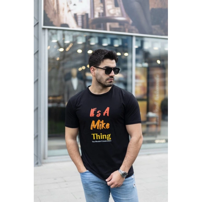Erkek It Is A Mike Thing Baskılı Erkek T-shirt