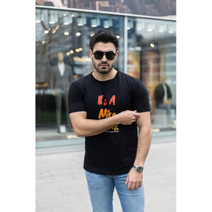 Erkek It Is A Mike Thing Baskılı Erkek T-shirt