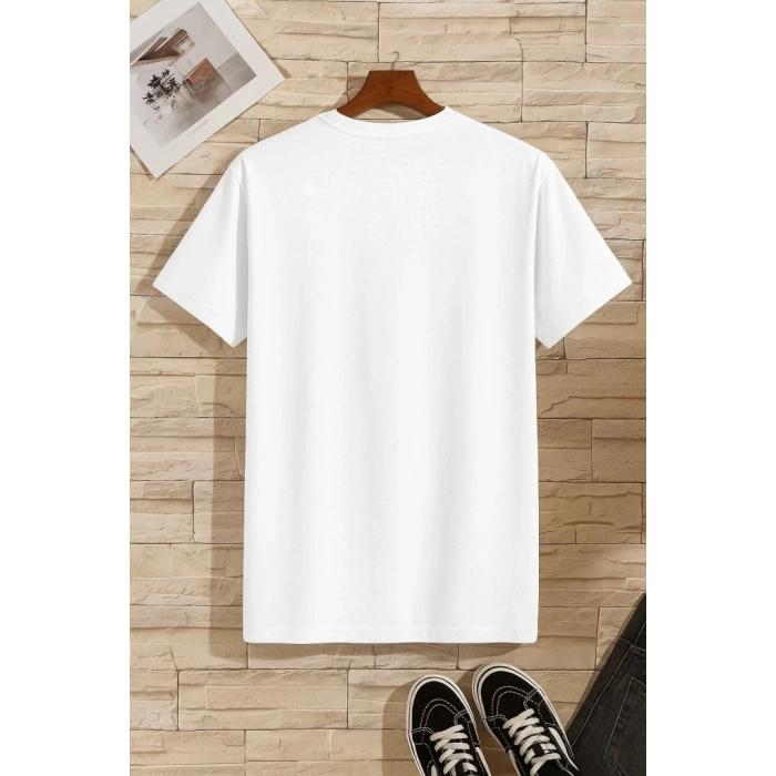 Erkek Kısa Kollu V Yakalı Viskon Tişört