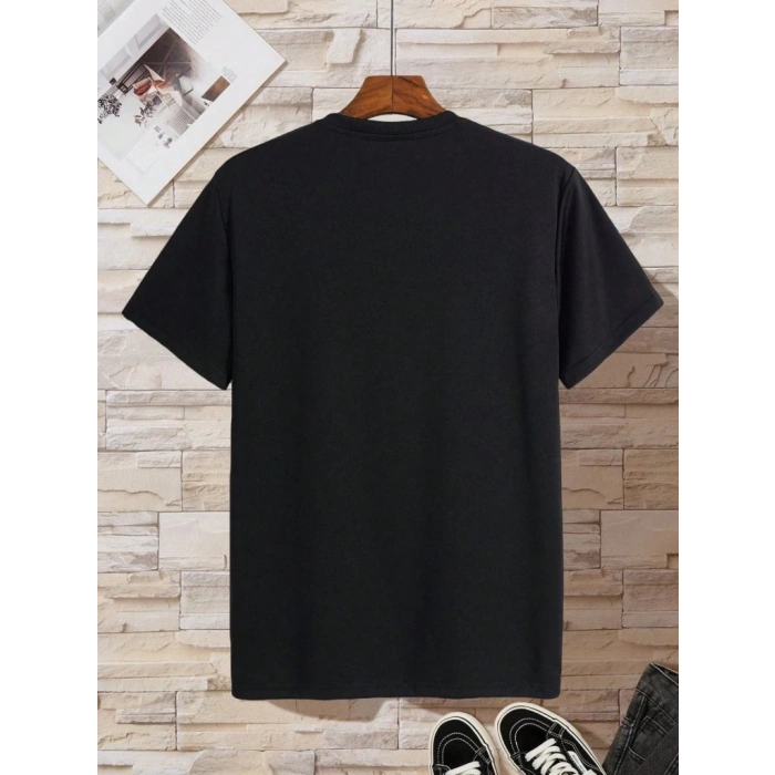 Erkek Kısa Kollu V Yakalı Viskon Tişört