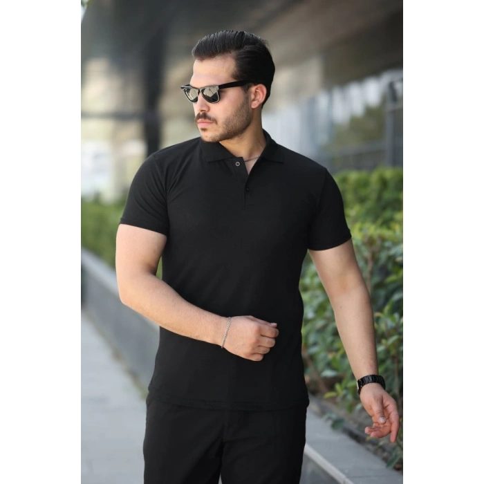 Erkek Kısa Kollu Yakalı Tişört