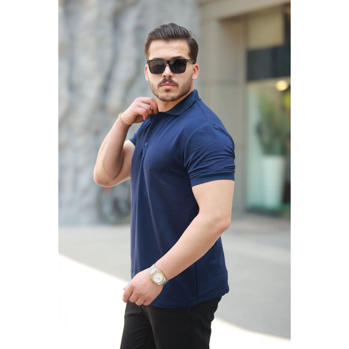 Erkek Kısa Kollu Yakalı Viskon Iki Iplik Erkek Bluz