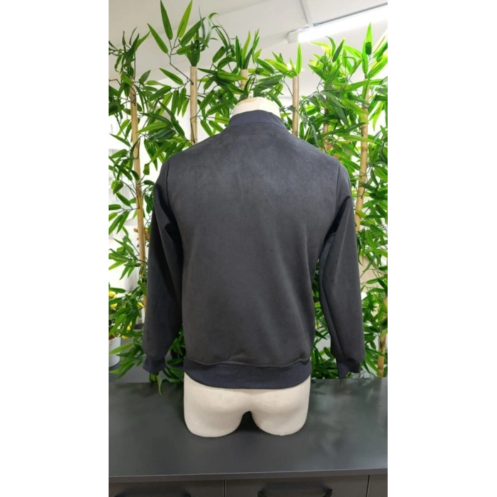 Erkek önden Fermuarlı Içi Astarlı Süet Ceket