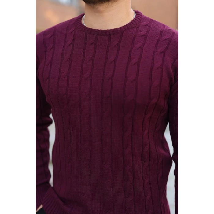 Erkek örgü Desen Bisiklet Yaka Kazak