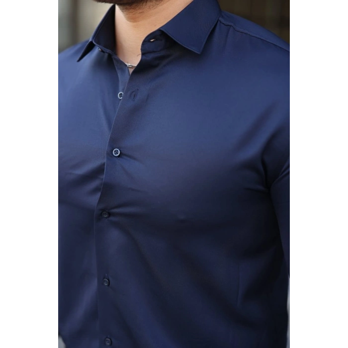 Erkek Saten Klasik Gömlek