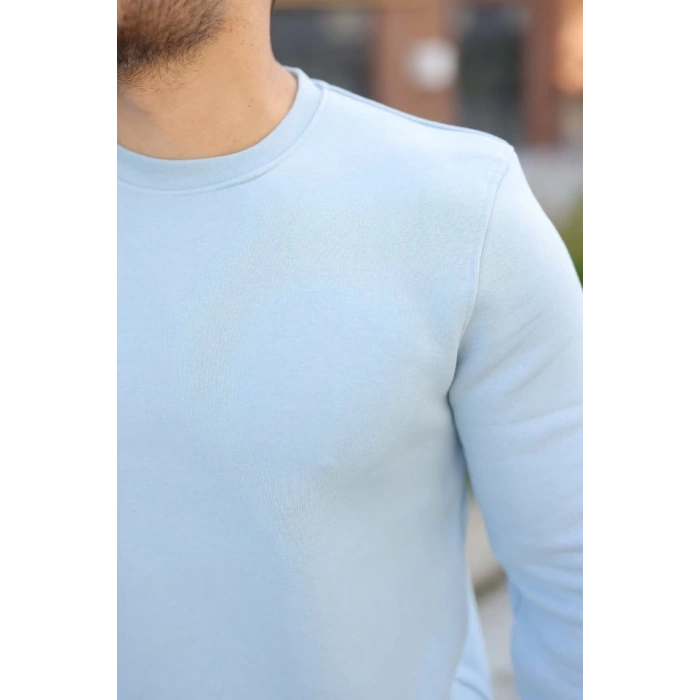 Erkek Üç İplik Şardonlu Sweatshirt