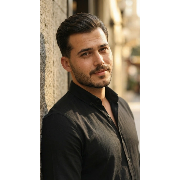 Erkek Uzun Kollu Rahat Keten Gömlek