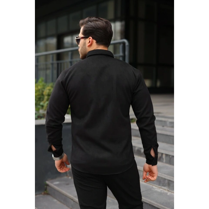 Erkek Uzun Kollu Süet Gömlek