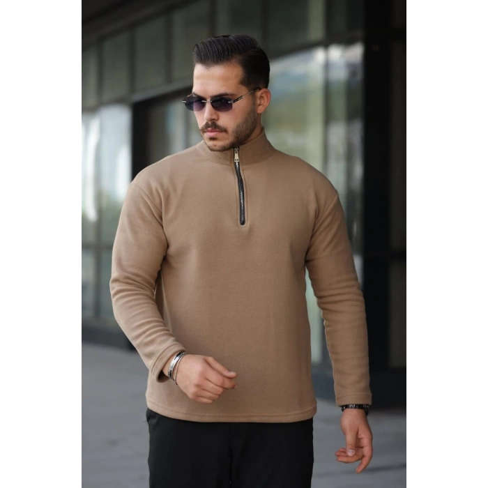 Erkek Zip Yaka Polar Sweat