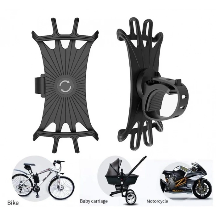 Esnek Silikon Örümcek Bisiklet Telefon Tutucu (4940)